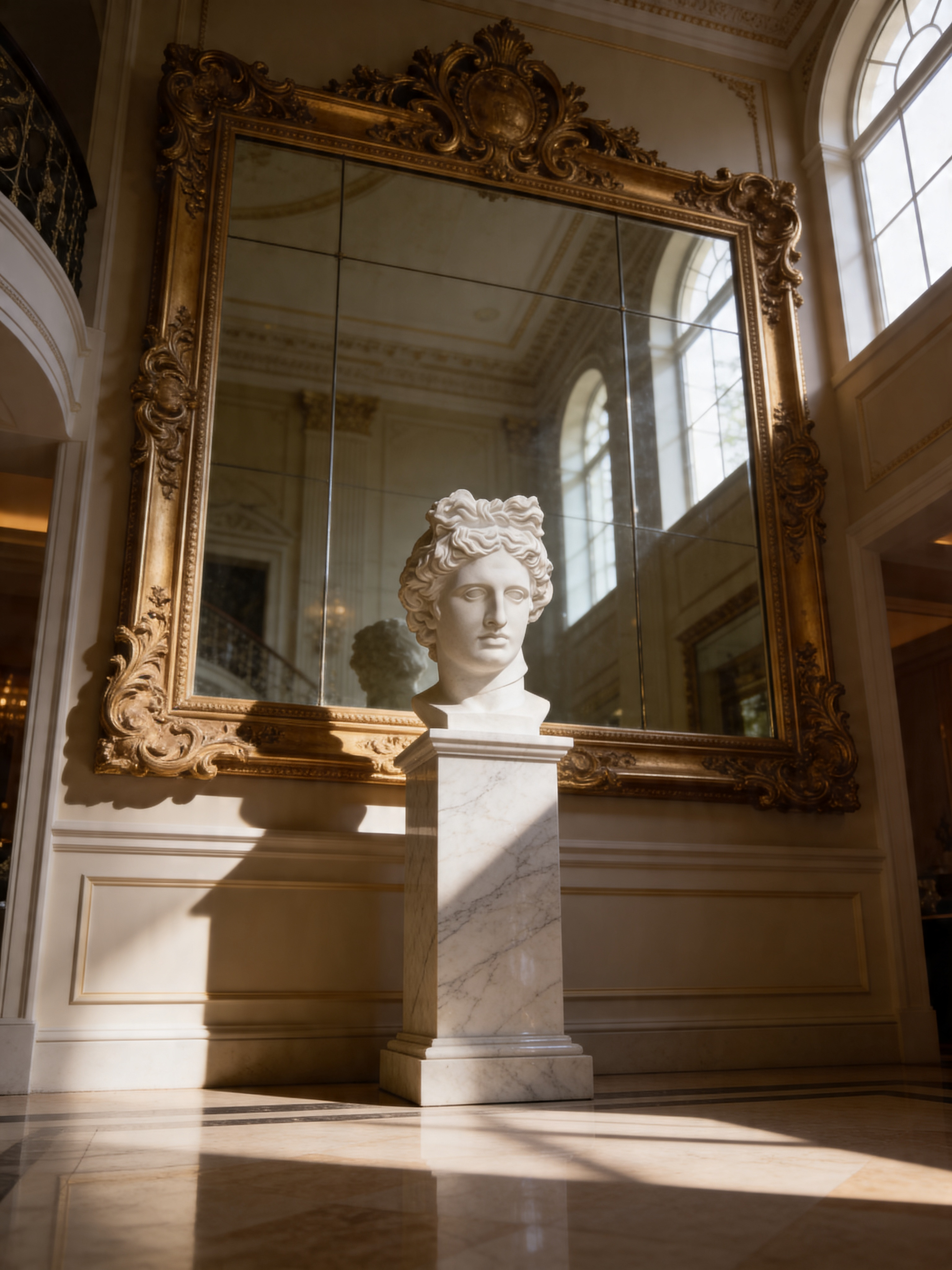 Apollo Plaster Bust for Drawing – Classical Sculpture Decor for Interiors & Artists