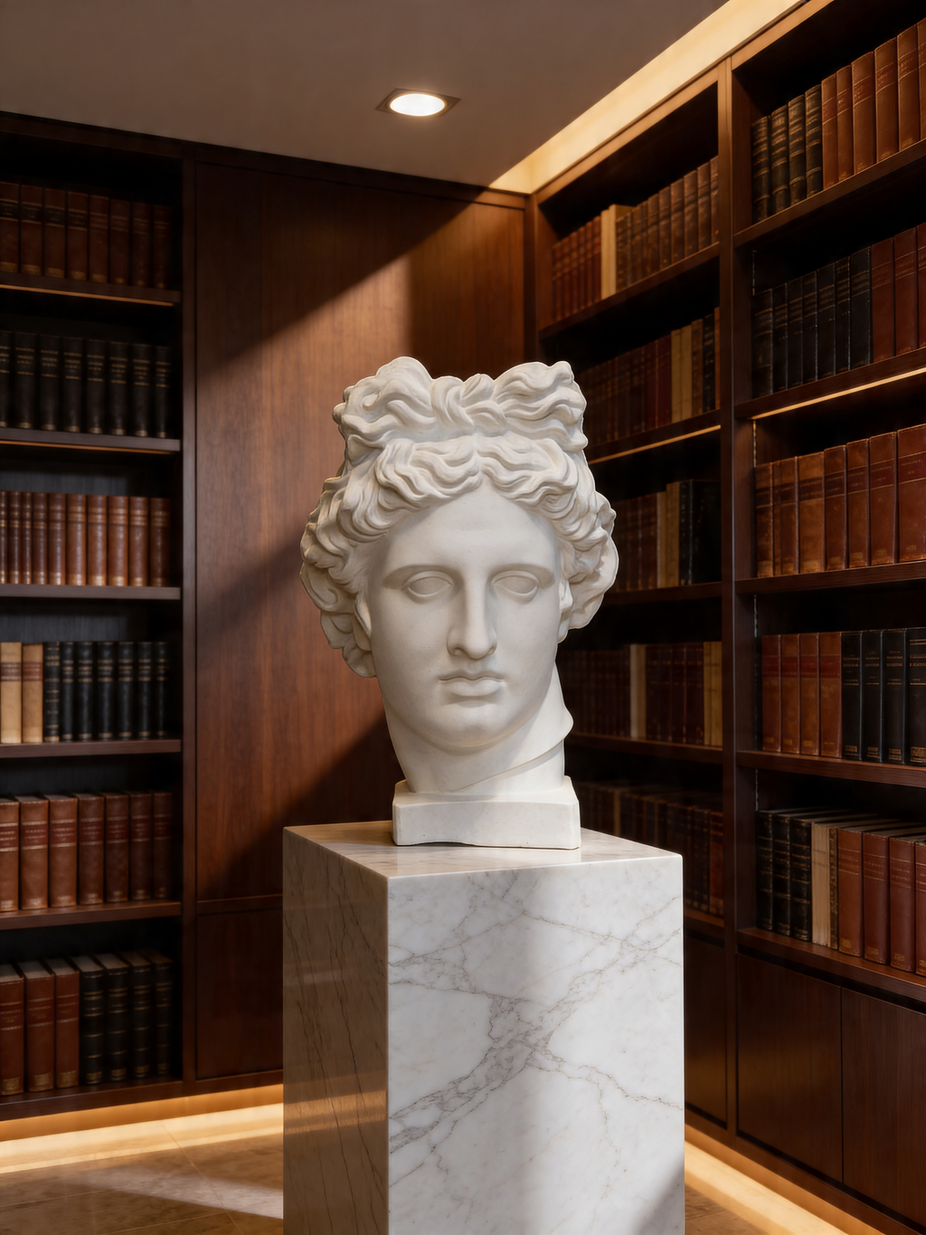 Apollo Plaster Bust for Drawing – Classical Sculpture Decor for Interiors & Artists
