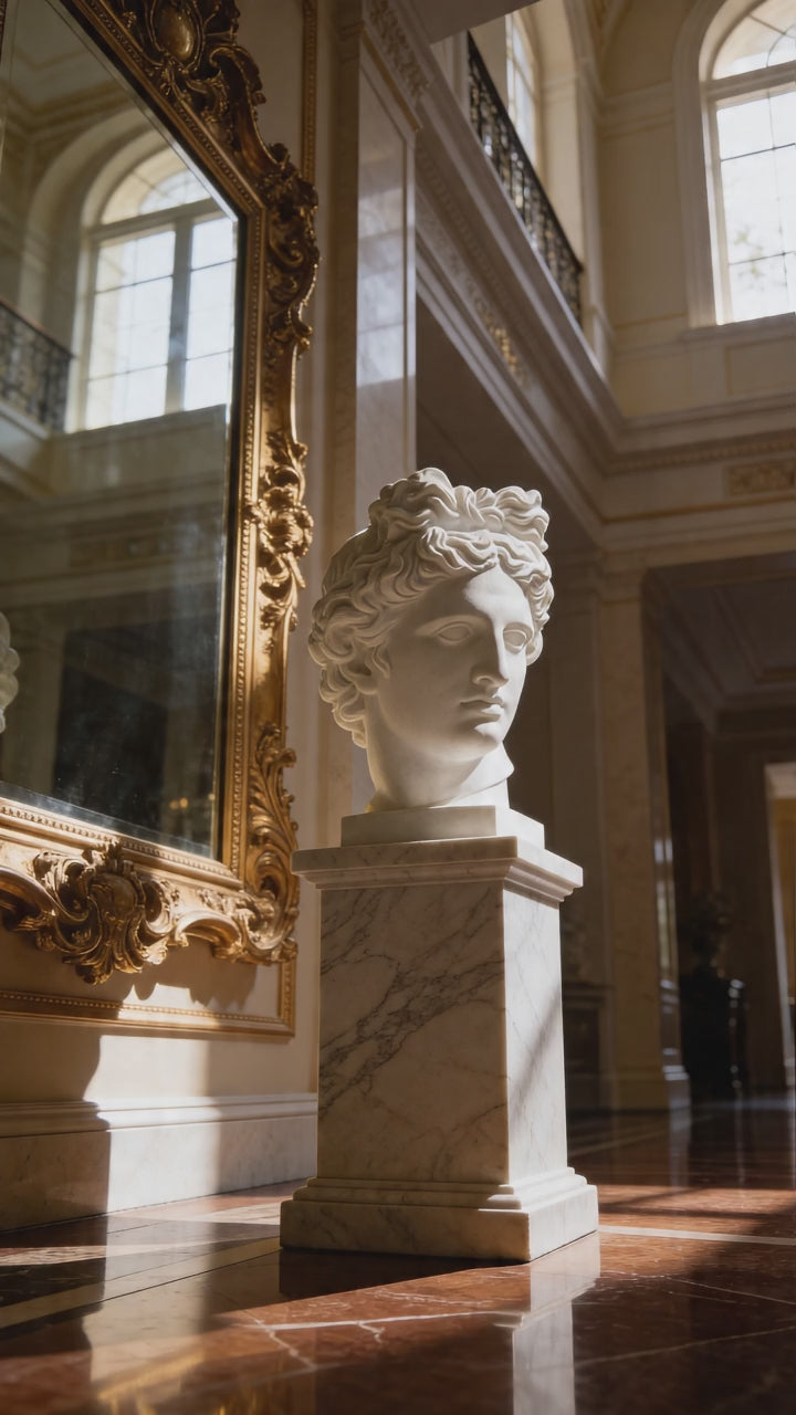 Apollo Plaster Bust for Drawing – Classical Sculpture Decor for Interiors & Artists