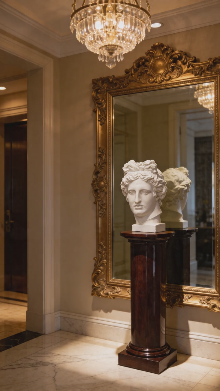 Apollo Plaster Bust for Drawing – Classical Sculpture Decor for Interiors & Artists