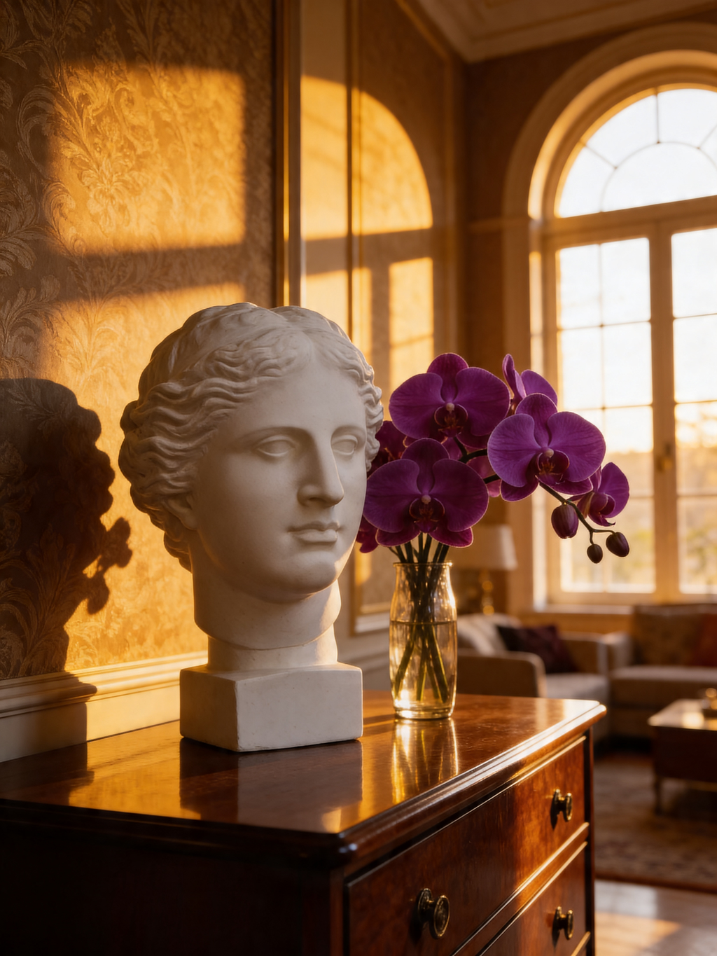 Venus Plaster Bust for Drawing – Classical Sculpture Decor for Interiors & Artists