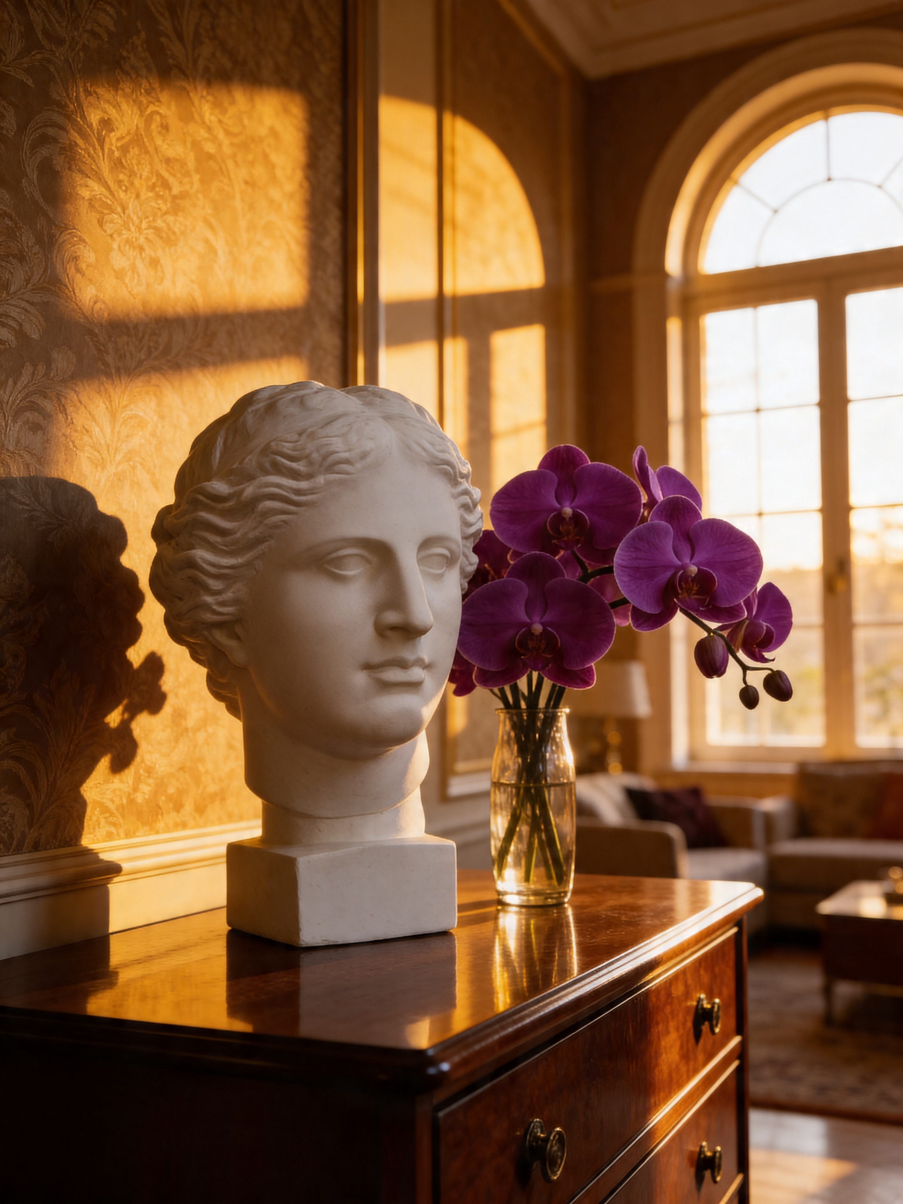 Venus Plaster Bust for Drawing – Classical Sculpture Decor for Interiors & Artists